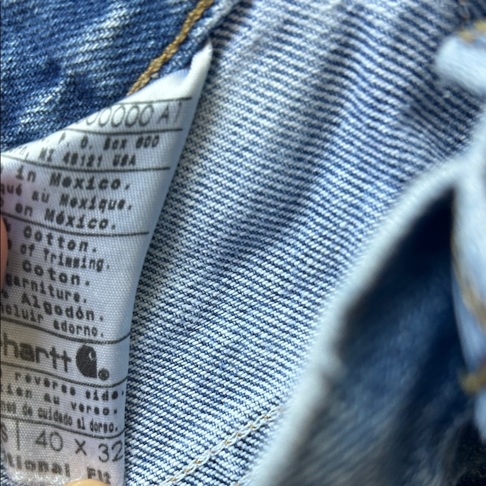 Carhartt vintage Straight Light Blue Men's Jeans ! 40x32 - Picture 4 of 12